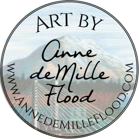 logo Anne Demille Flood Gallery SP Tacoma WA