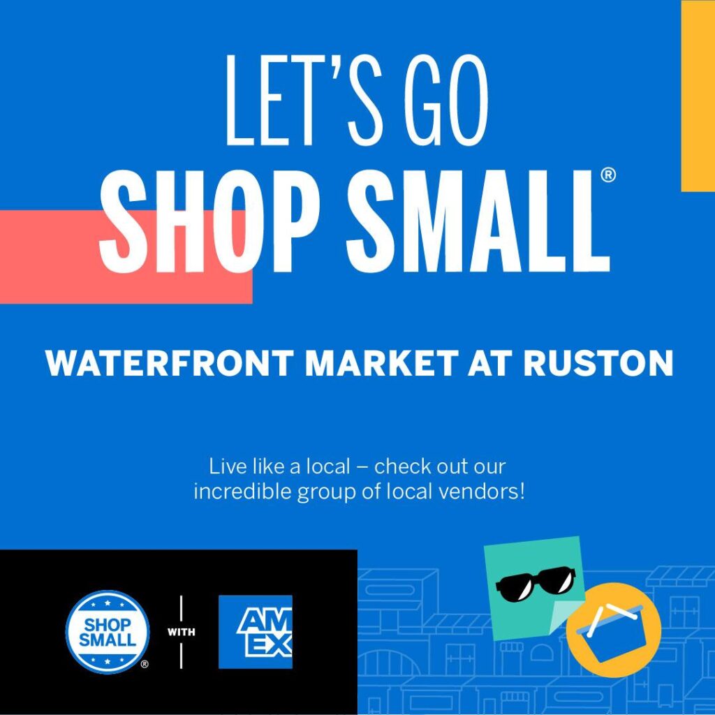 Small Business Saturday at Waterfront Market at Ruston - Support local businesses