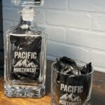 Pacific Northwest branded gifts by West Coast Laser Design - Whiskey bottles