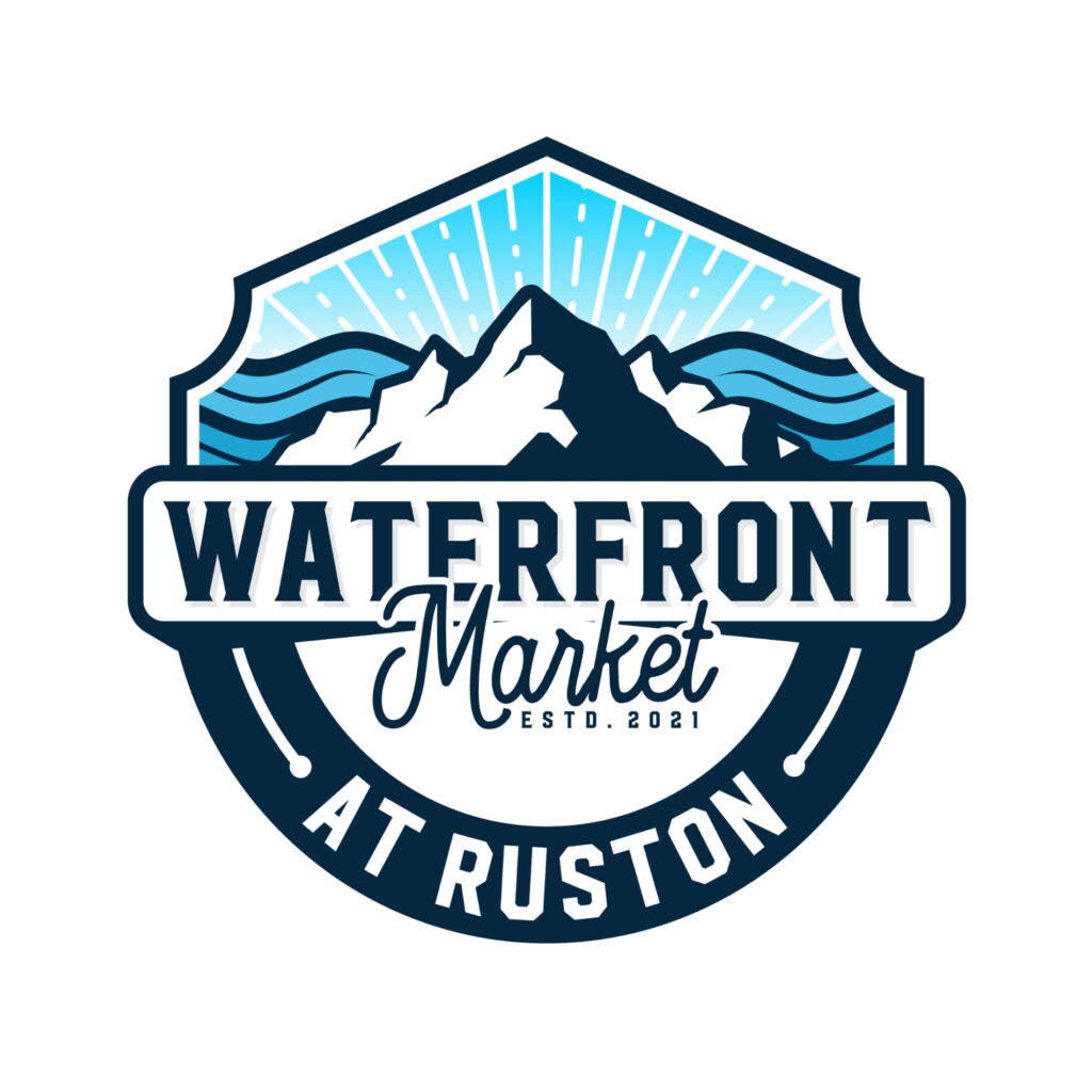 waterfront market at Ruston logo